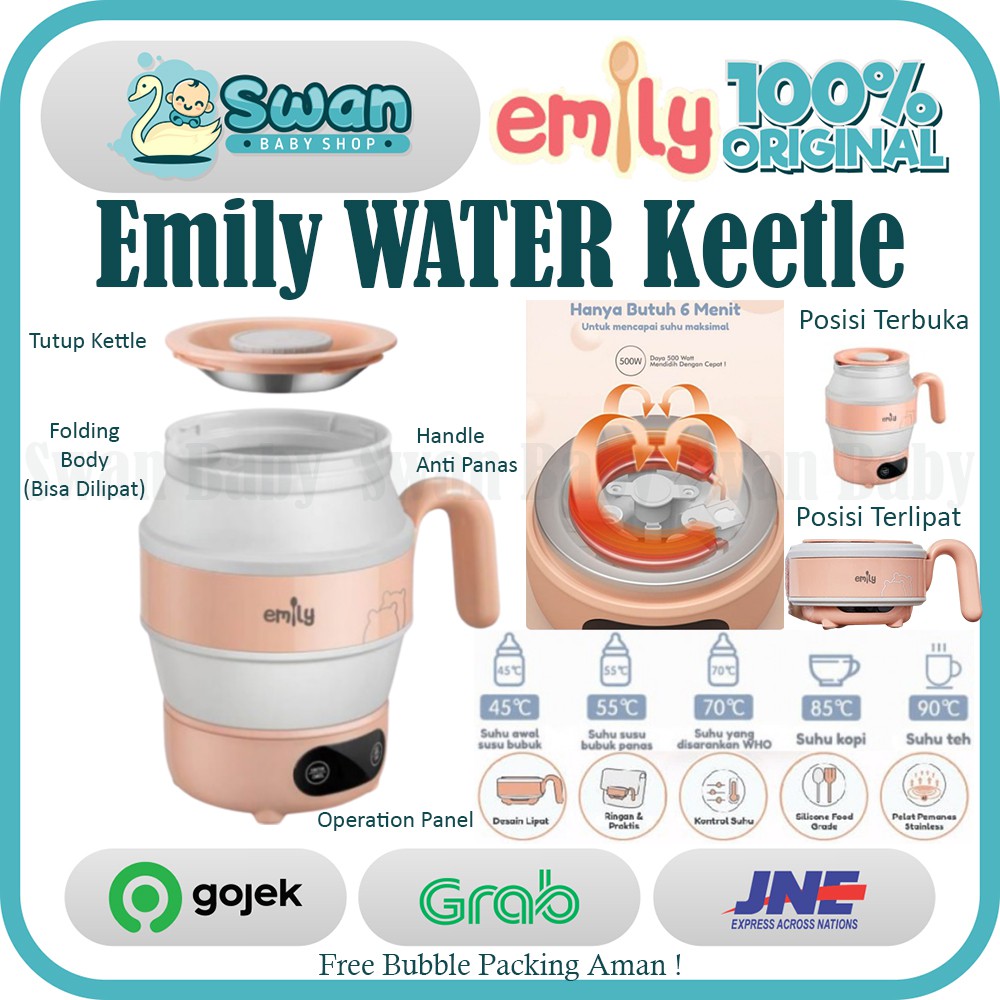 Emily Portable Water Kettle / Kettle Air / Teko Air Panas