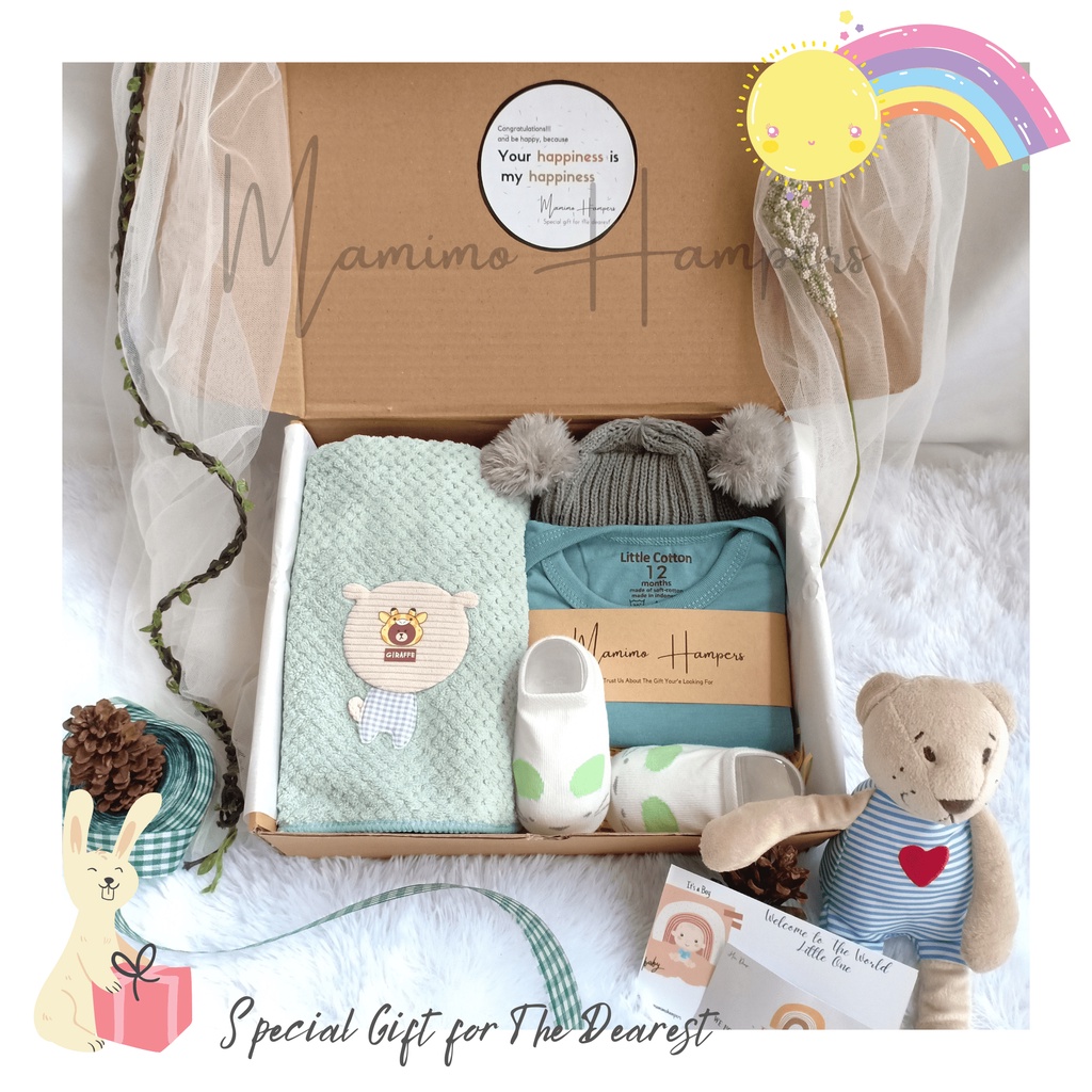 Hampers Baby Lucu Series Handuk atau Towel Baby | Newborn Gift Set | Kado bayi - By Mamimohampers