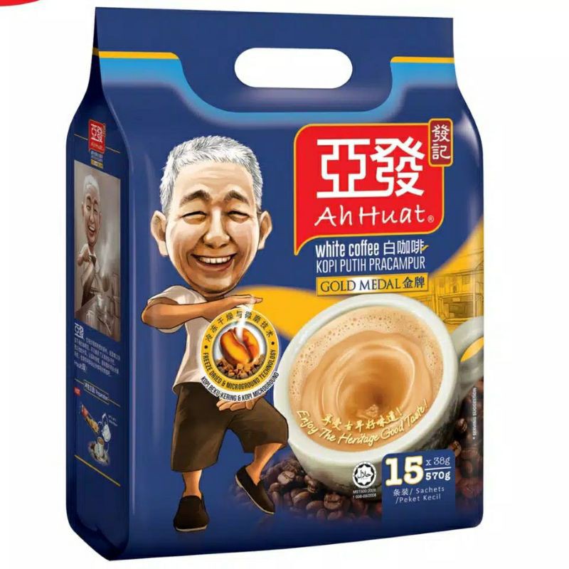 

AH HUAT WHITE COFFEE GOLD MEDAL ( 15 SACHET )