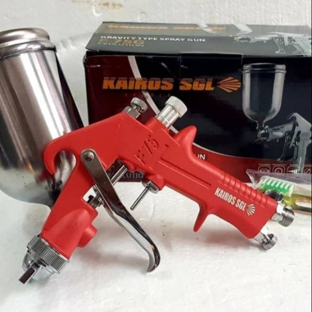 Kairos SGL Alat Semprot Cat / Air Spray Gun F-75G 400 cc