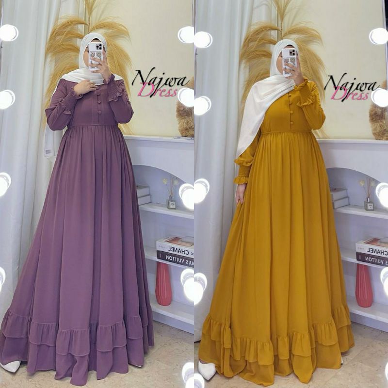 NAJWA DRESS/ GAMIS NAJWA DRESS CERUTY BABYDOLL