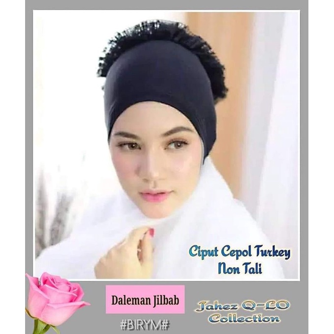 Daleman Jilbab Ciput Cepol Turki Spandex