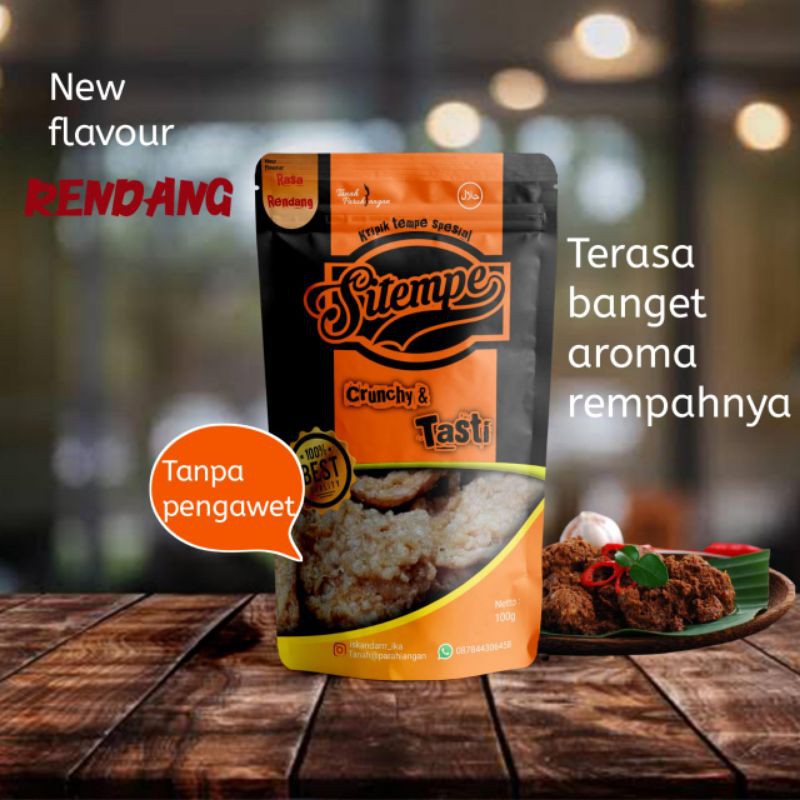 

SITEMPE keripik tempe khas bogor / snack / cemilan / rasa RENDANG