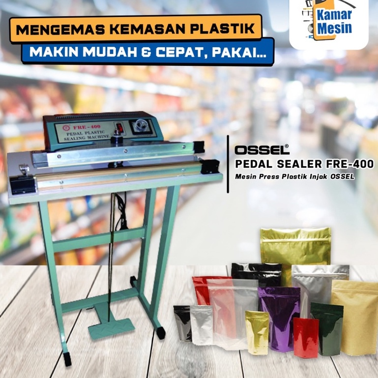 Mesin Pres Plastik Injak Pedal Sealer FRE400 Ossel