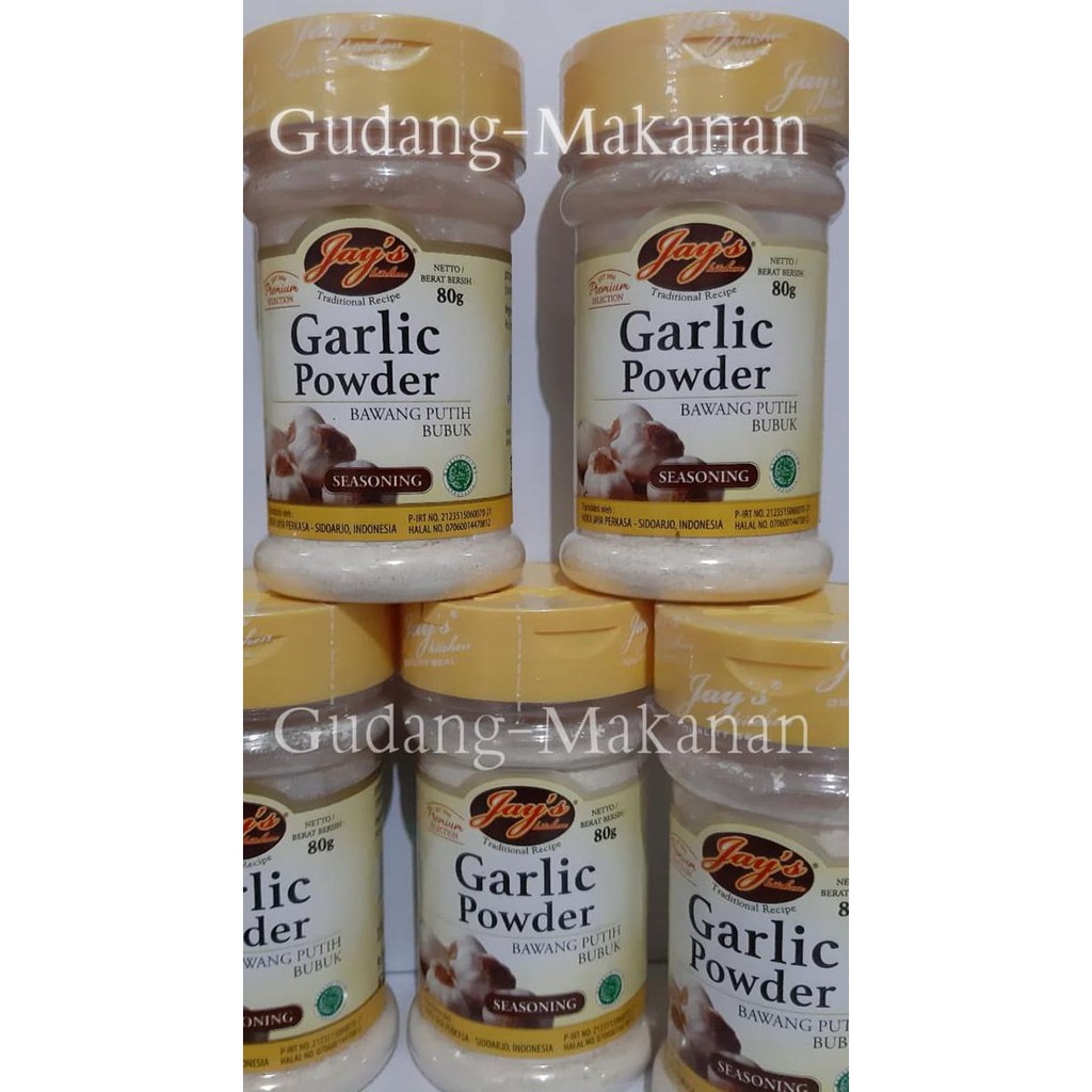

BERKUALITAS! Jay's Garlic Powder 80g / Bawang Putih Bubuk