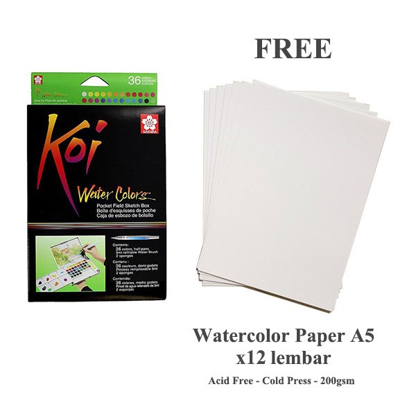 

Sakura Koi Watercolor Pocket Field Sketch Box 36