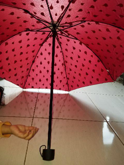 Jktumbrella / Payung Lipat 3 Dimensi Rintik Hujan / Grc - 3706