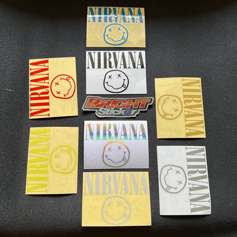 STICKER STIKER NIRVANA STICKER BAND CUTTING