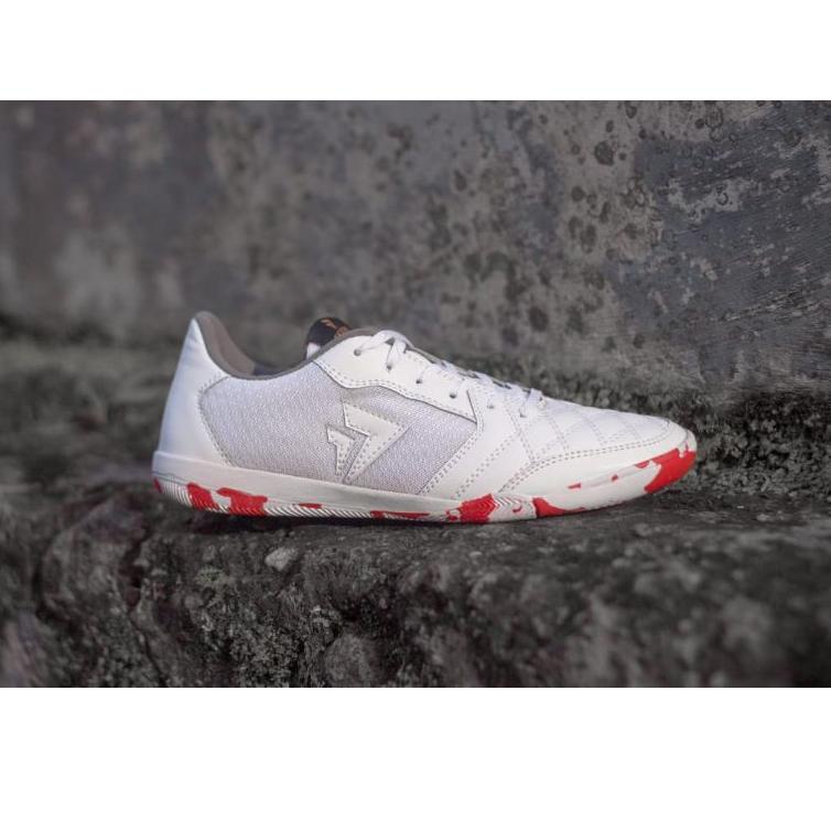 <BiQ ✿> Sepatu Futsal Sevspo Imbasala Camo White Red //Koleksi terupdate