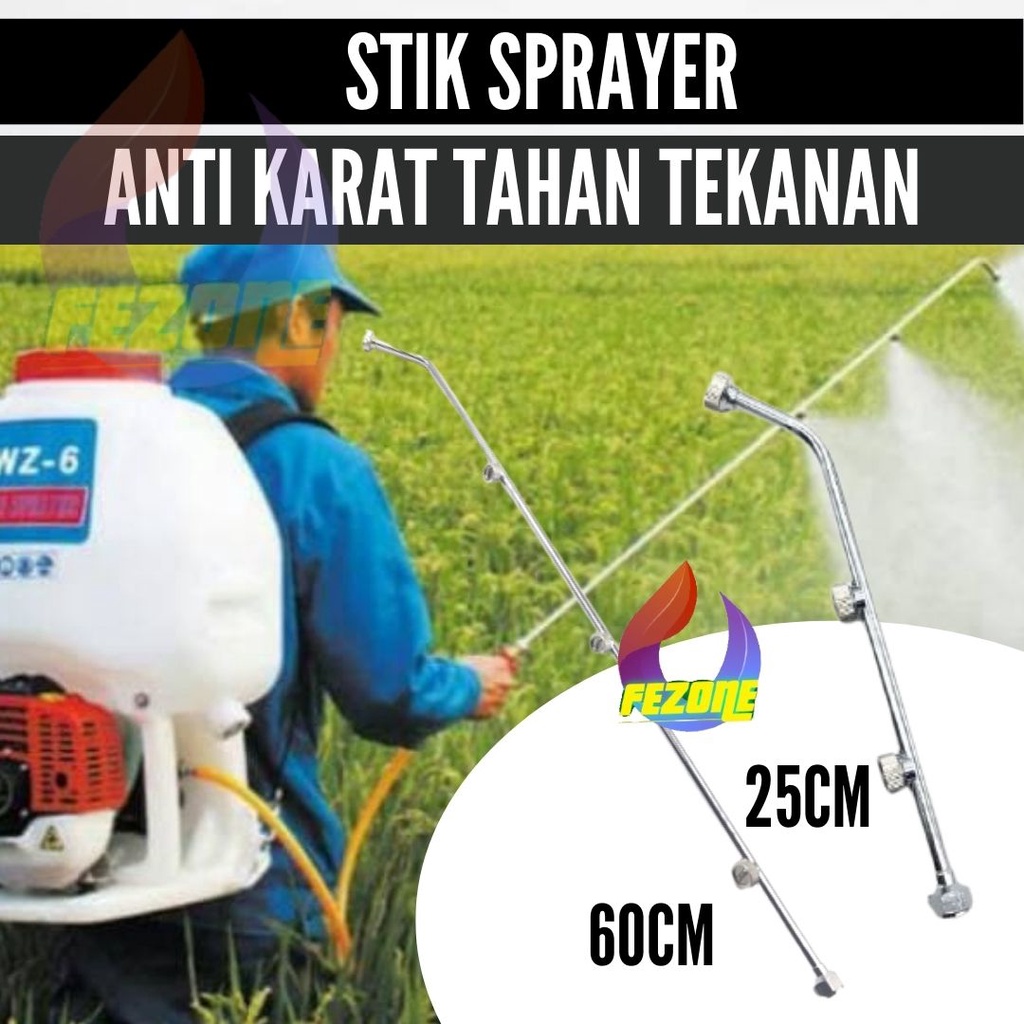 STIK SPRAYER MATA 3 UNTUK ELEKTRIK DAN MANUAL HASIL KABUT ANTI KARAT GARANSI ORIGINAL FEZONE