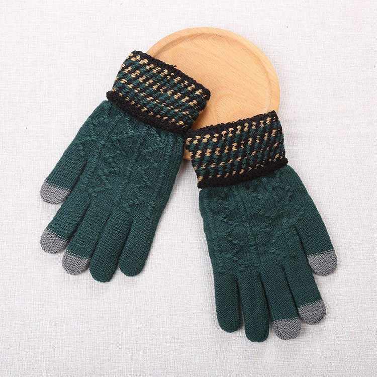 KN-06 sarung tangan musim dingin winter gloves rajut knit touch screen