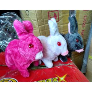  Mainan  Anak  Boneka Kelinci Bergerak Suara matanya 