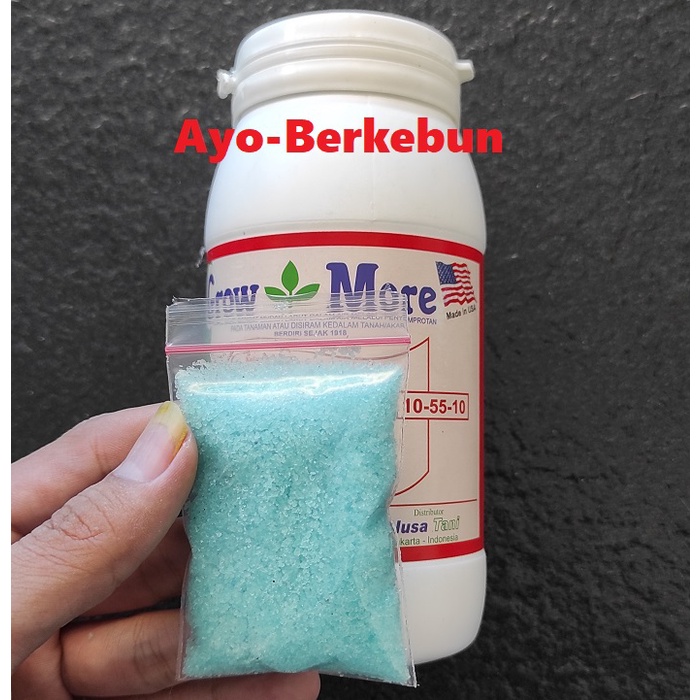 Repacking Pupuk Growmore 10 55 10 20 gram/ Pupuk NPK Growmore 10 55 10 / Grow More Bunga 10-55-10 / 