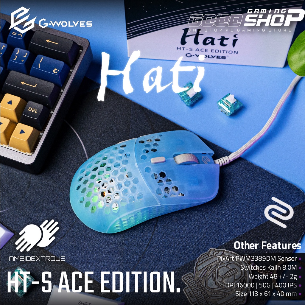 Gwolves Hati HT-S ACE Edition Wired - Gaming Mouse