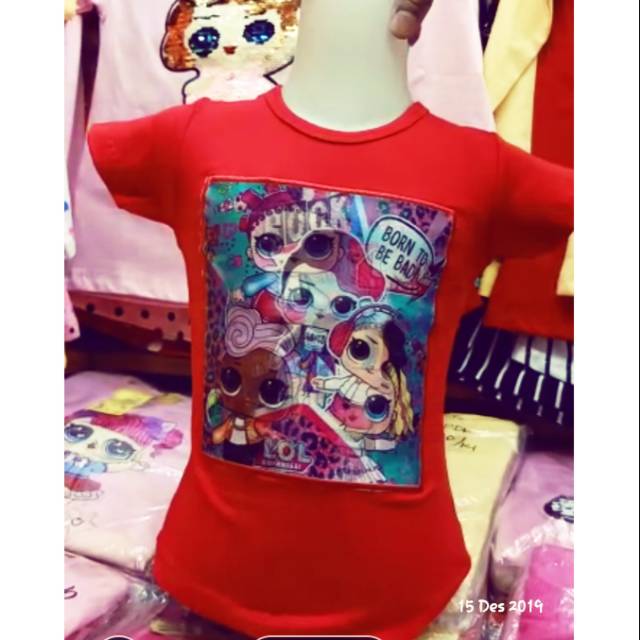 Baju anak LOL 3 dimensi