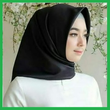 ✅ Silky Square  Segi Empat Satin Silk / Hijab Silky Sateen Square / Kerudung Segi Empat Satin Sillk