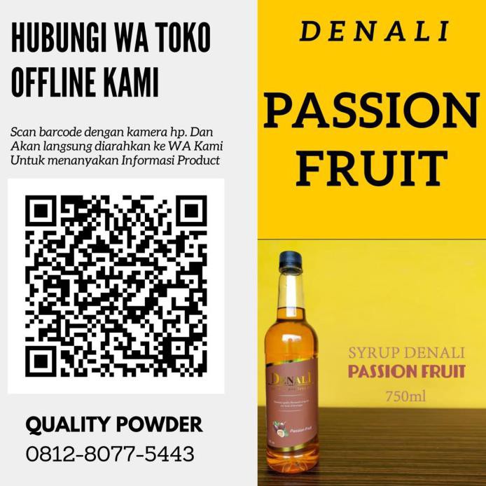 

SYRUP PASSION FRUIT DENALI MINUMAN KEKINIAN SIRUP RASA MARKISA CAFFE