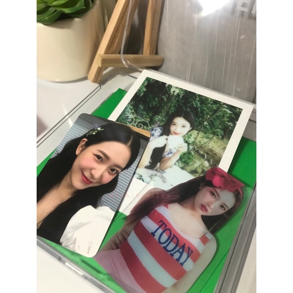 red velvet polaroid joy hello [ case ] ; clear pc joy & pc yeri summer magic limited ver