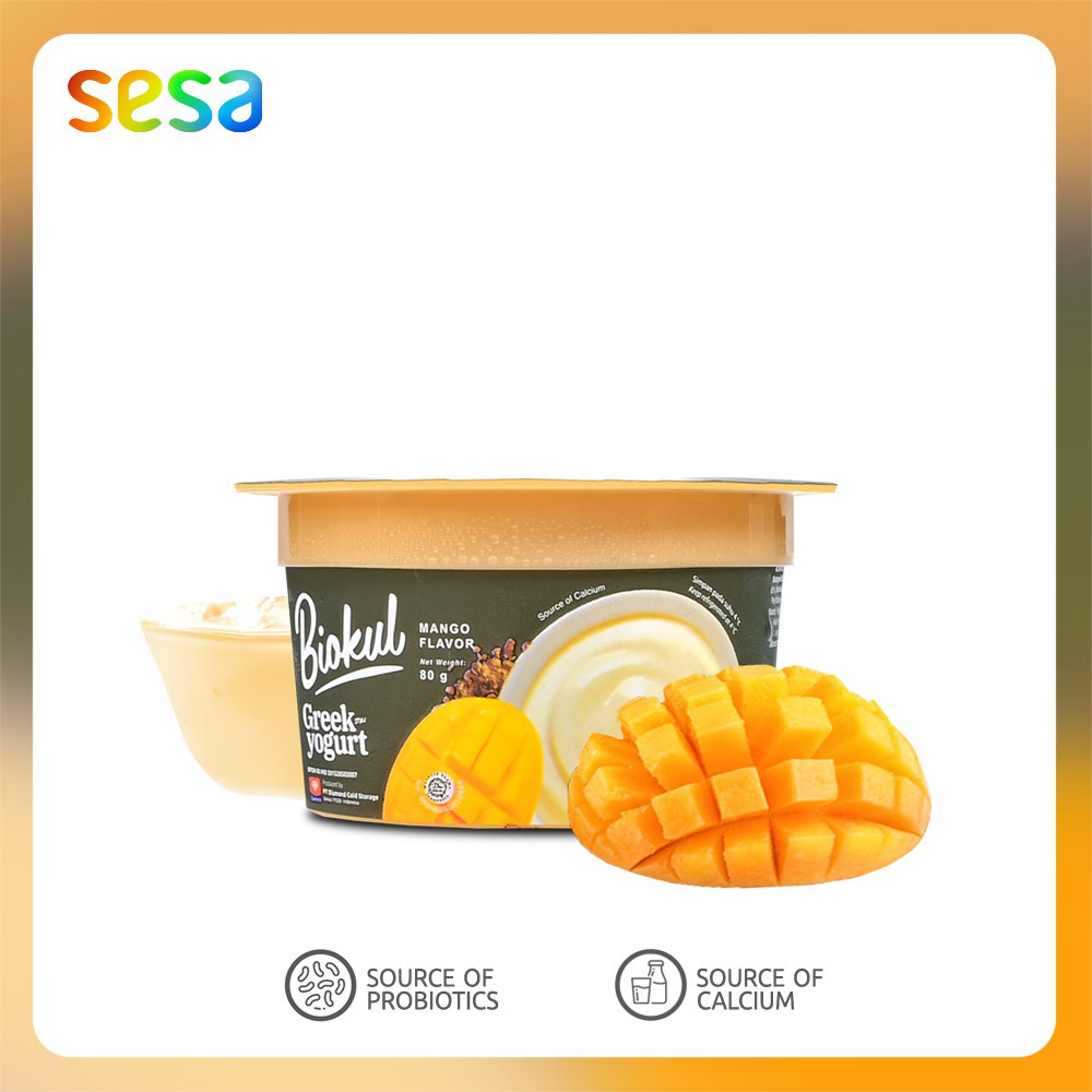 

BIOKUL Greek Yogurt Creamy Mango 80gr - Minuman Kesehatan Pencernaan