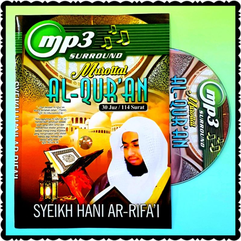 Jual KASET MP3 CD MUROTTAL AL QURAN 30 JUZ LENGKAP BERSAMA SYEIKH HANI