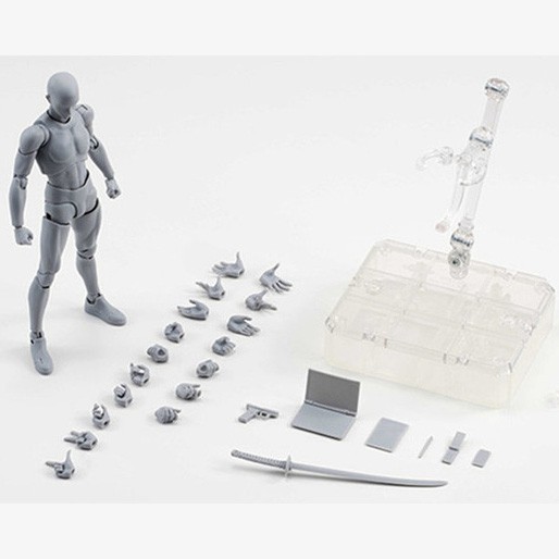 Body Kun DX Set Mannequin OMTHMNGY Action Figure Male Model  - Gray