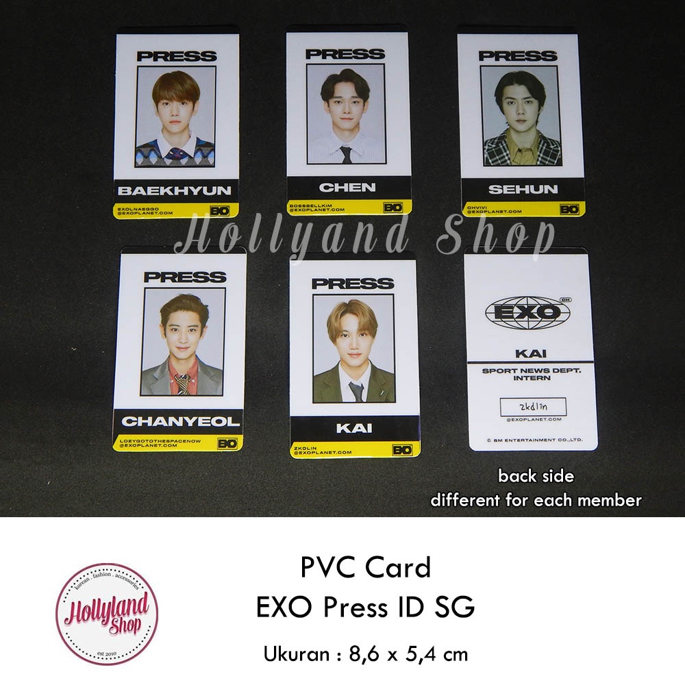 

Kartu ID PVC Card EXO Press Season Greeting Unofficial