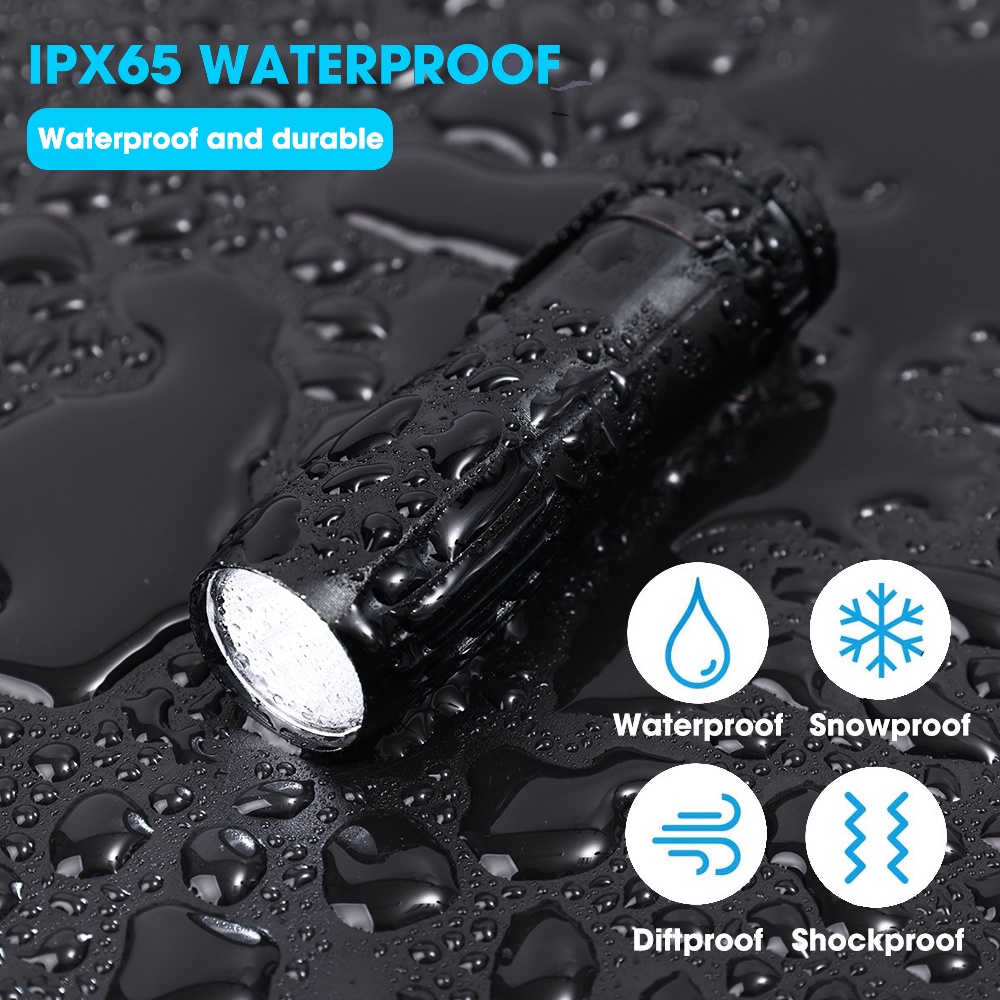 Senter LED Mini Portable Multifungsi Bentuk Pulpen Bahan Aluminum Alloy Dengan Port Charger USB