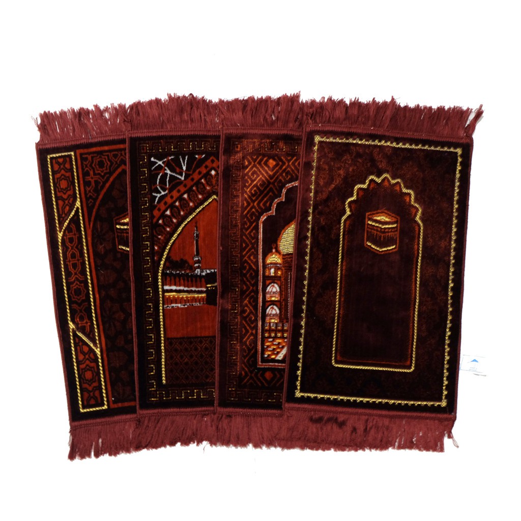 SAJADAH KECIL (BISA COD - BAYAR DI TEMPAT) / SAJADAH MUKA / SAJADAH MINI SAJADAH ANAK-Merah