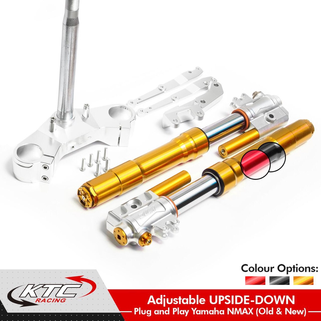 SHOCK USD KTC RACING NMAX OLD / UP SIDE DOWN KTC RACING NMAX OLD - SHOCK DEPAN NMAX OLD DOUBLE DISC