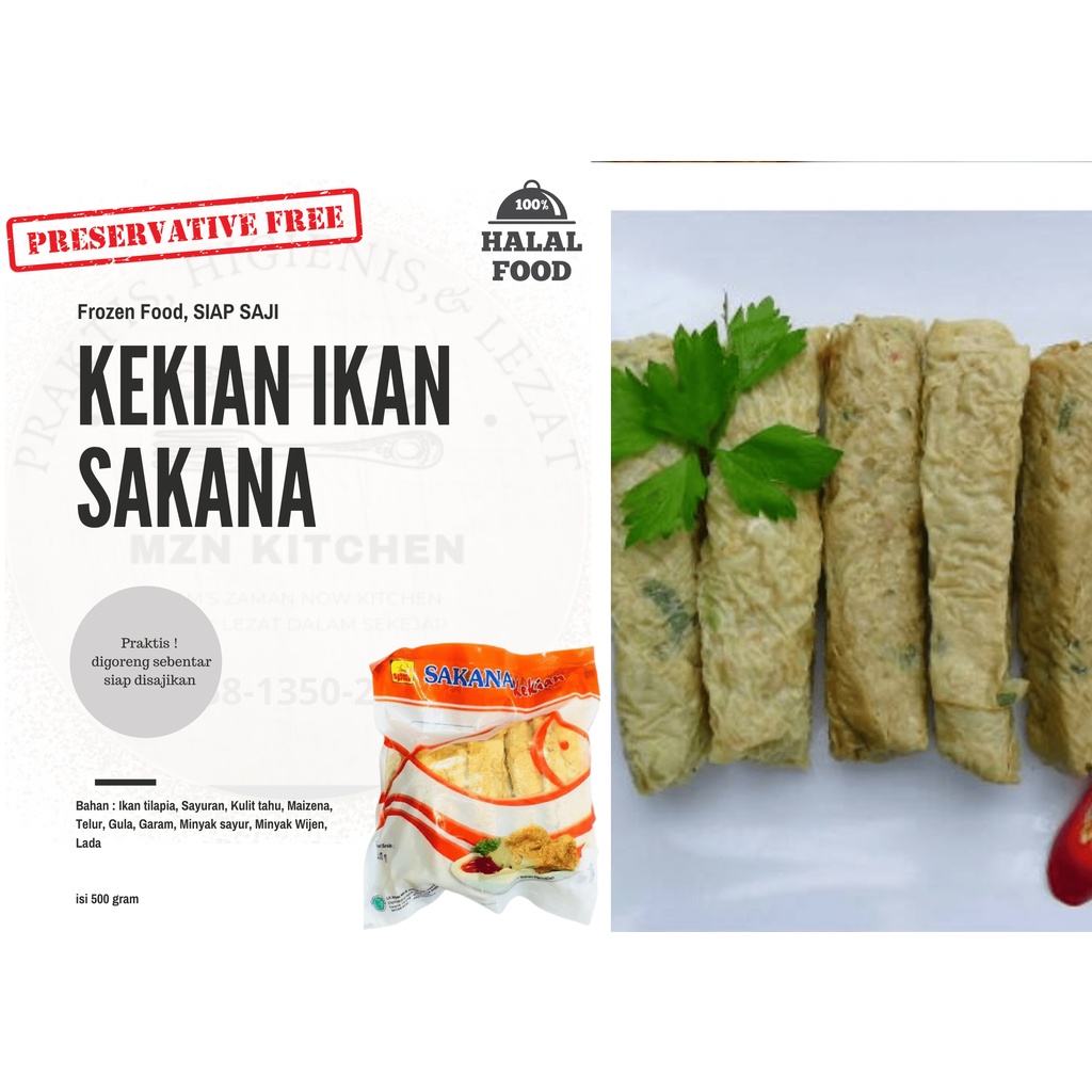 

SAKANA Kekian Ikan Frozen Food, Makanan Beku Lainnya, Sakana Frozen Food Murah Halal Tanpa Pengawet