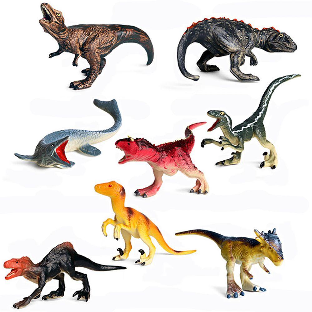 R-flower 8PCS / Set Mainan Edukasi Model Dinosaurus Carnotaurus Untuk Anak Belajar Sains