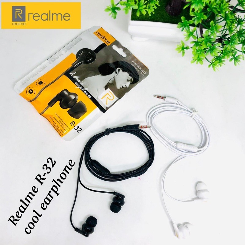 PROMO OPENING HANDSFREE REALME R96 R32 MA-19 EARPHONE NEW MA10  STEREO MUSIC HIFI