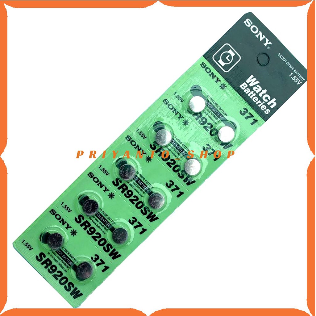 10Pcs SONY SR920SW SR 920 SW SONY 920 SONY 371 BATRE BATERAI BATTERY