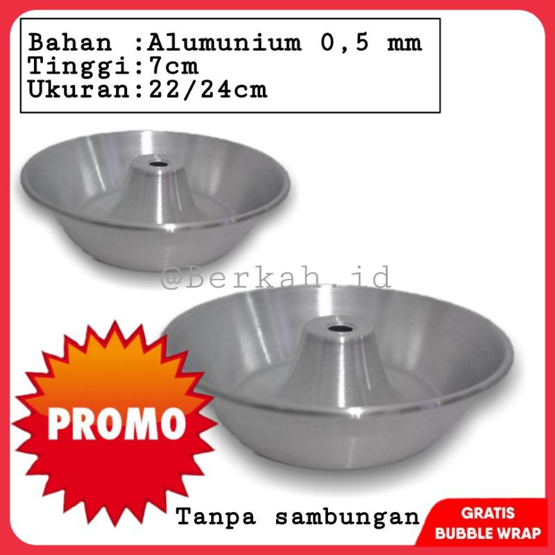 loyang pulde/loyang tulban press tanpa sambungan ukuran 20/ 22 / 24 cm