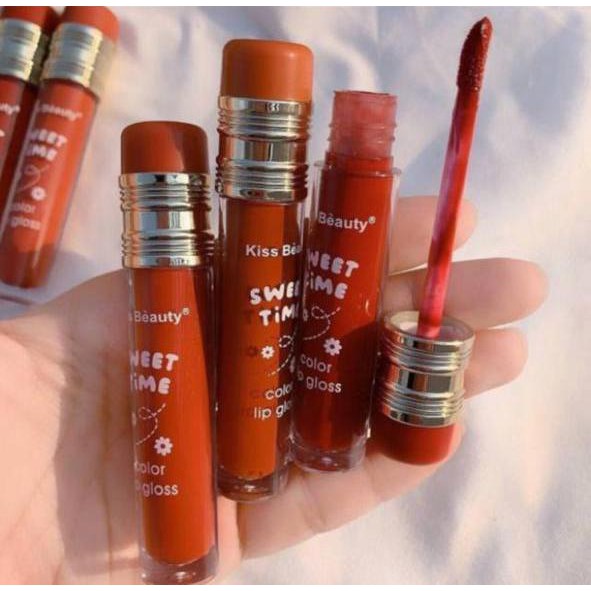 (cyber) cod termurah lipcream sweet Time kiss beauty