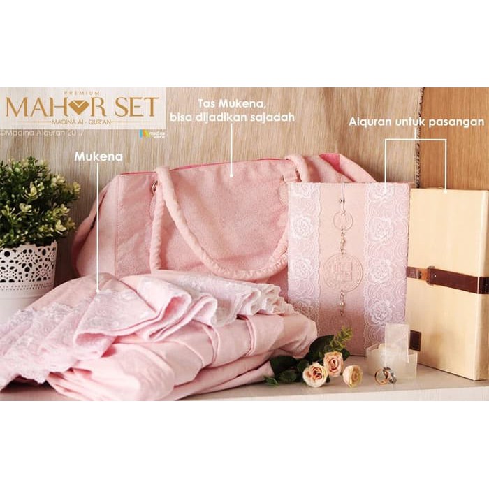 PREMIUM MAHAR SET BY MADINA MUKENA ALQURAN ELEGANT AKAD NIKAH  Kd808