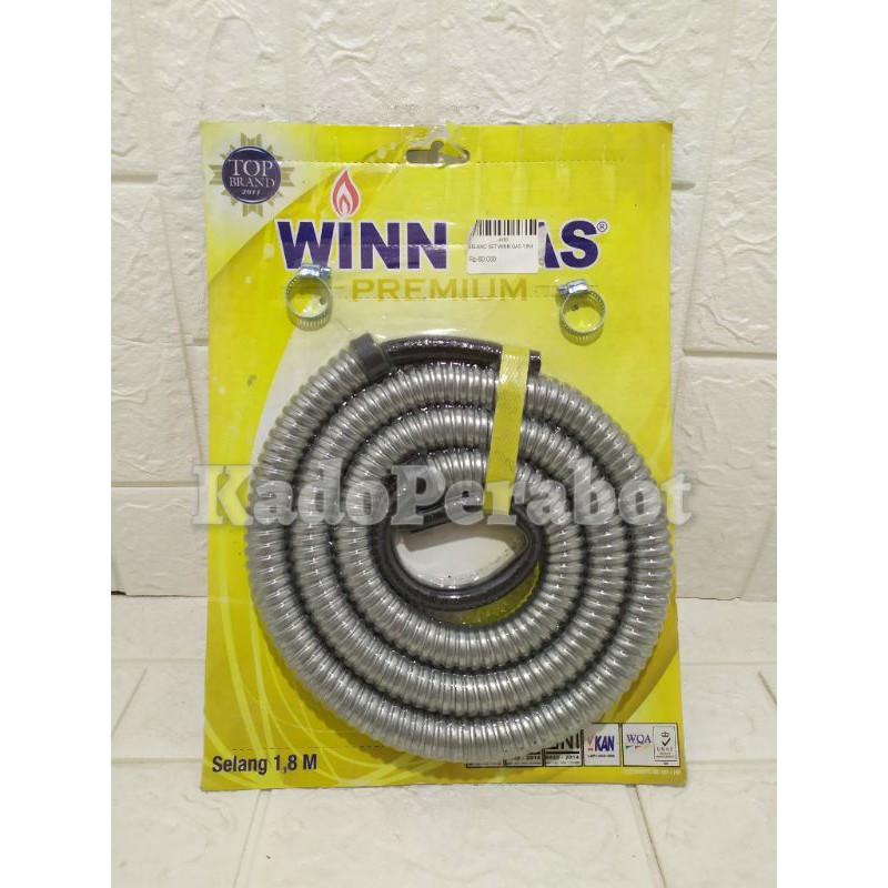 selang set win gas 1.8M - selang gas anti tikus - selang gas panjang