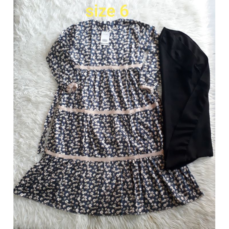 Gamis anak muslimah katun 1-8y