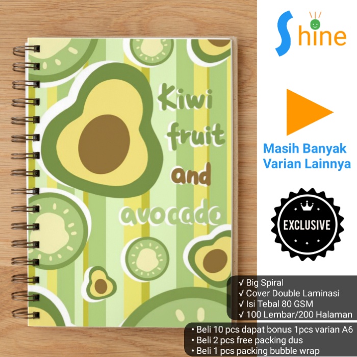 

Fruit Notebook Spiral A5 80 Lembar 160 Halaman