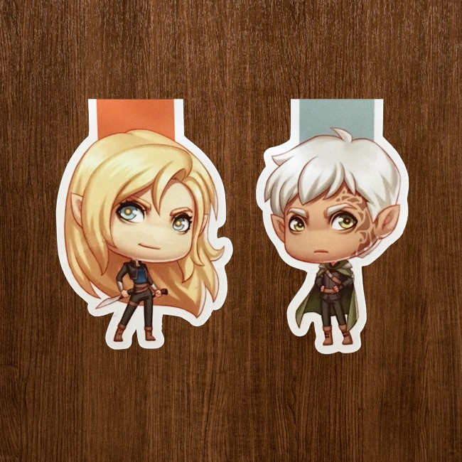 

Fire and Wind (Throne of Glass) set magnetic bookmark pembatas buku magnet