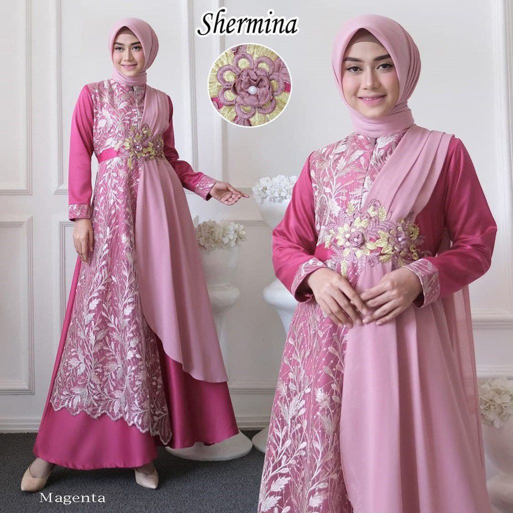GAMIS PESTA MEWAH SHERMINA / BISA COD