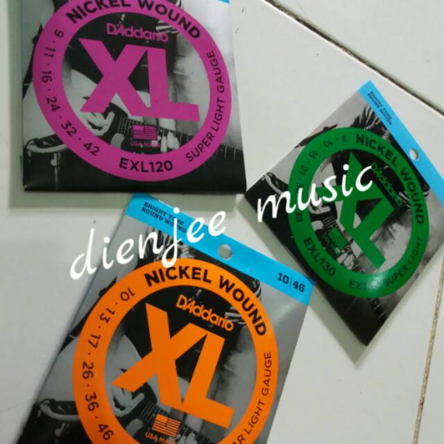 Senar gitar elektrik D addario new paking