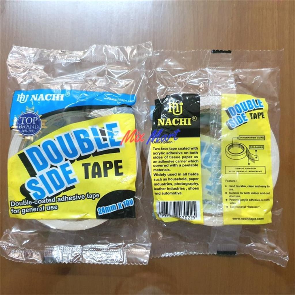 

Double Tape Nachi 24mm x 10 Y isolasi adhesive tape