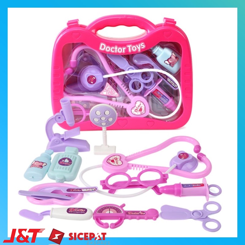 Mainan Dokter Dokteran Anak Lengkap Perempuan Cewek Doctor Toys Dokter2an Set Edukasi Doctor Edukati