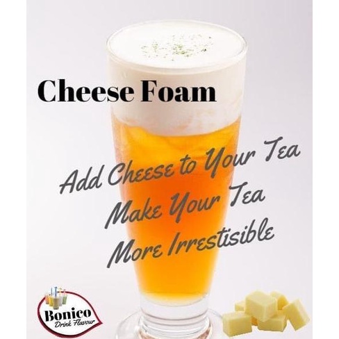 

(BISA COD) Bonico CHEESE FOAM POWDER Toping Tea 250gr Nagai tea whip cream toping PROMO Kode 650