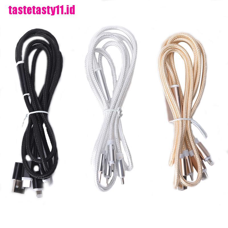 3 in 1 Kabel Data Charger Micro USB Tipe C Untuk iPhone