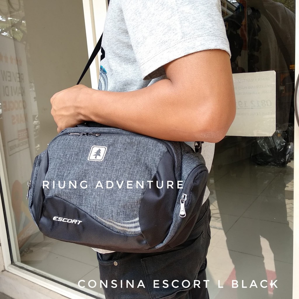 TERLARIS Tas Selempang Consina Escort L Large Original Slingbag Travelpouch Harga Bandrol 225.000