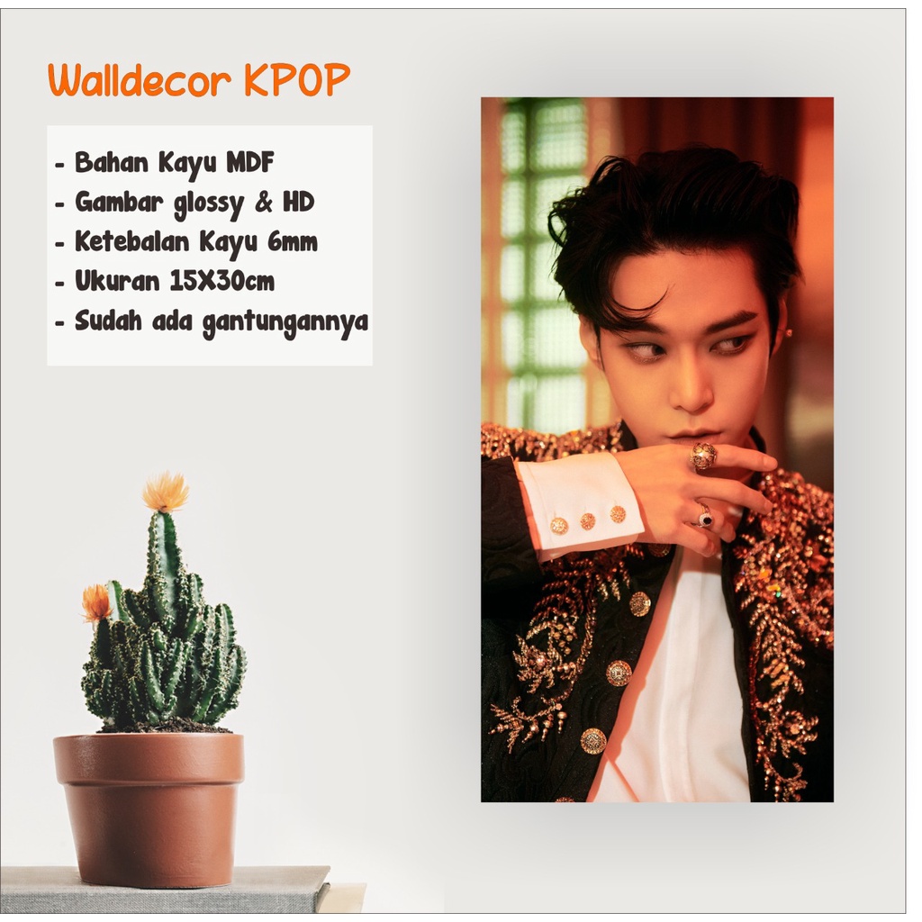 WALLDECOR NCT 127 DOYOUNG FAVORITE UKURAN 15X30 CM WALL DECOR POSTER KAYU HIASAN DINDING KPOP