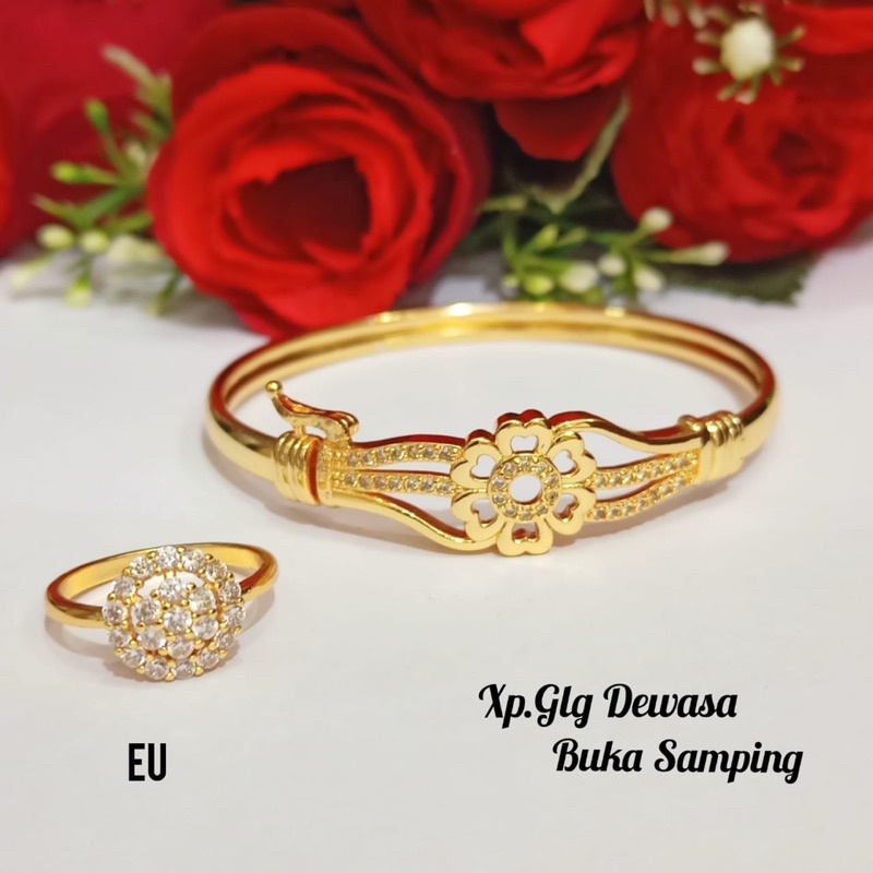 Gelang Titanium, Bangkok Dewasa FREE Cincin permata variasi motif perhiasan emas korea,tidak karat, COD