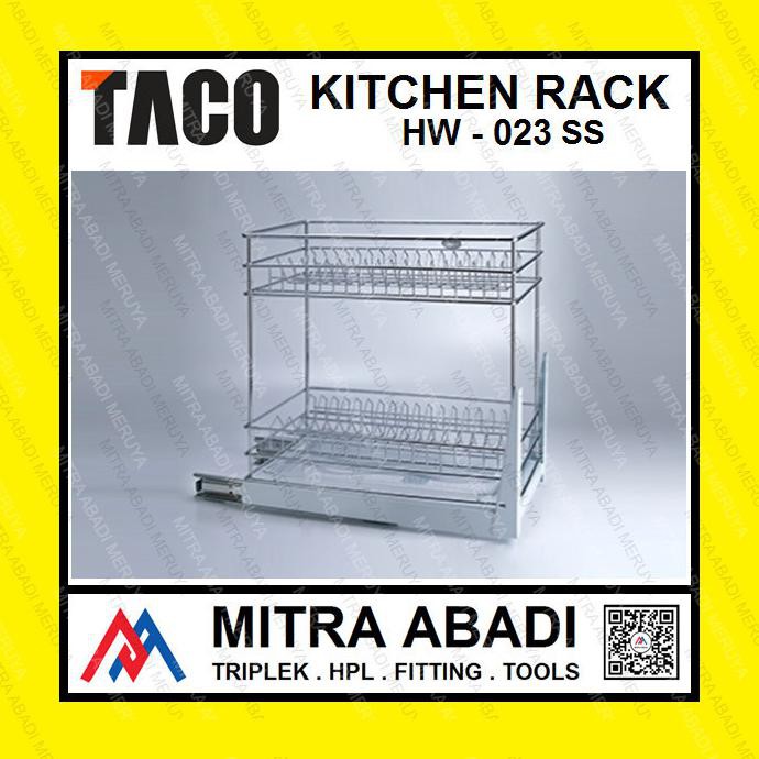 Taco Hw 023Ss 023 Ss Rak Piring Cabinet Kabinet Bawah Dapur Kitchen Berkahrejeki45